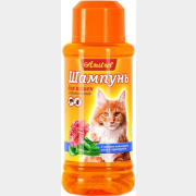 Шампунь от блох и клещей для кошек AMSTREL Антипаразитарный с маслом пальмарозы и алоэ 320 мл (001544)