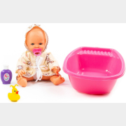 Кукла пупс ПОЛЕСЬЕ Забавный с соской ванночкой и набором для купания (78568)