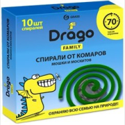 Спираль от комаров GRASS Drago 10 штук (NS-0004)
