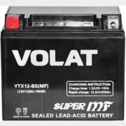 Аккумулятор для мотоцикла VOLAT YTX12-BS MF 12 А·ч