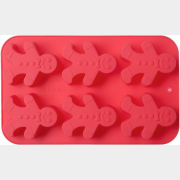 Форма для выпечки силиконовая прямоугольная на 6 кексов WALMER Gingerman 25,8x16x2,8 см (W27261628)