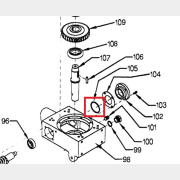 Кольцо уплотнительное крышки заднего вала для машины затирочной BIM CT90D (M360300017)