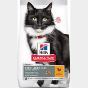 Сухой корм для пожилых кошек HILL'S Science Plan Mature Adult 7+ Sterilised Cat курица 0,3 кг (52742934907)