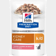 Влажный корм для кошек HILL'S Prescription Diet к/d лосось пауч 85 г (52742341002)