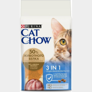 Сухой корм для кошек CAT CHOW 3-in-1 домашняя птица и индейка 1,5 кг (7613034152664)
