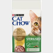Сухой корм для стерилизованных кошек CAT CHOW Sterilised домашняя птица 1,5 кг (7613032844424)