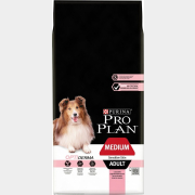 Сухой корм для собак PURINA PRO PLAN Medium Adult Sensitive Skin лосось с рисом 14 кг (7613035120464)