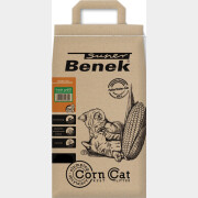 Наполнитель для туалета растительный комкующийся SUPER BENEK Corn Cat Свежая трава кукурузный 14 л, 8,8 кг (5905397019107)