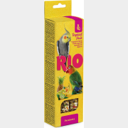 Лакомство для средних попугаев RIO Палочки с тропическими фруктами 2х75 г (4602533784356)