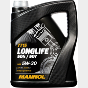 Моторное масло 5W30 синтетическое MANNOL Longlife 504/507 5 л (99646)
