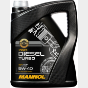 Моторное масло 5W40 синтетическое MANNOL Diesel Turbo 5 л (96071)