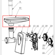 Лоток для мясорубки NORMANN AMG-421 (MG5849-GS-10)
