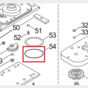 Кольцо резиновое 60мм для шлифмашины плоской ФИОЛЕНТ МПШ1 (ИДФР754175001)