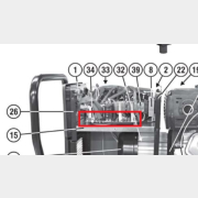 Плата печатная вторичная для генератора TELWIN Motoinverter254CE (980492)