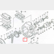 Фланец переходный двигатель/редуктор для виброплиты TITAN VT-70H (Fl-VT-70H)