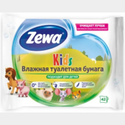 Бумага туалетная ZEWA Kids Влажная 42 листа (0201120711)