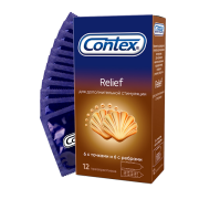 Презервативы CONTEX Relief С ребрами и точками 12 штук (9250435132)