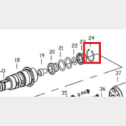 Кольцо стопорное для перфоратора WORTEX CRH1820 (Z0A-ZP-20LI-24)