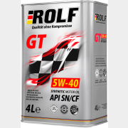 Моторное масло 5W40 синтетическое ROLF GT 4 л (322229)
