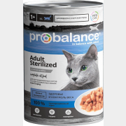Влажный корм для стерилизованных кошек PROBALANCE Sterilized консервы 415 г (4640011982207)