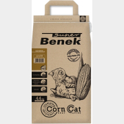 Наполнитель для туалета растительный комкующийся SUPER BENEK Corn Cat Golden кукурузный 7 л, 4,4 кг (5905397018049)