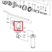 Скоба рукоятки для перфоратора BULL BH3601 (Z1C-DW-36K4-107)