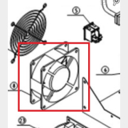 Вентилятор 24V 0.3 A 7025 для сварочного аппарата SOLARIS MMA-250D (102007142)