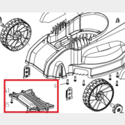 Крышка Корпуса нижняя для газонокосилки WORTEX LM3213P (M1G-ZP4-320-41)