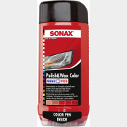 Полироль SONAX Polish & Wax Color красный 500 мл (296400)
