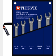 Набор ключей разрезных 8-19 мм 5 предметов THORVIK (FNWS005)