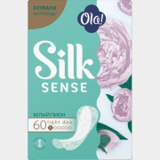 Ежедневные гигиенические прокладки OLA! Silk Sense Light Аромат Белый пион 60 штук (4630038000268)