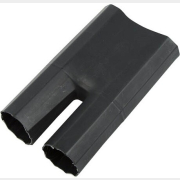 Термоусаживаемая перчатка на 2 жилы 24/13 мм черная REXANT (48-2024)