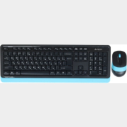 Комплект беспроводной клавиатура и мышь A4TECH Fstyler FG1010 Black/Blue