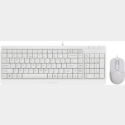 Комплект клавиатура и мышь A4TECH Fstyler F1512 White