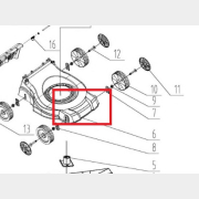 Дека для газонокосилки ECO LG-435 (601244-124)