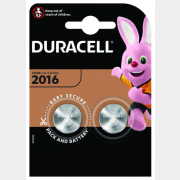 Батарейка DL/CR2016 DURACELL литиевая 3 В 2 шт. (5000394045736)