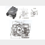 Двигатель для газонокосилки ECO LG-735 DV196 (320019613100001)