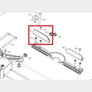 Планка упора левая для пилы торцовочной WORTEX MS3024LMB (J1G-ZP7-305B-173)