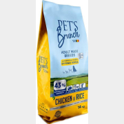 Сухой корм для собак PETS BRUNCH Adult Maxi Breeds курица 14 кг (4812743000034)