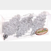 Набор елочных игрушек СЕРПАНТИН Шишечки в инее 5,5 см серебро 3 штуки (916-0254)