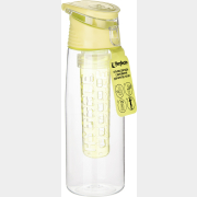 Бутылка для воды 0,75 л PERFECTO LINEA с контейнером для фруктов желтый (34-758076)