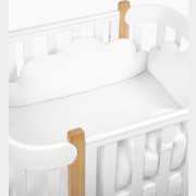 Бортик в кроватку HAPPY BABY Облака белый (87507)