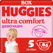 Подгузники HUGGIES Ultra Comfort Disney Box Girl 5 Junior 12-22 кг 84 штуки (5029053547862)