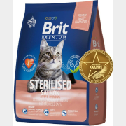 Сухой корм для стерилизованных кошек BRIT Premium Sterilised лосось с курицей 2 кг (5049851)