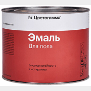 Эмаль пентафталевая ЦВЕТОГАММА ПФ-266 для пола красно-коричневая 1,8 кг