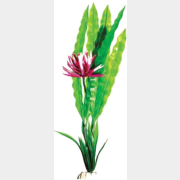 Растение искусственное для аквариума BARBUS Апоногетон курчавый зеленый с цветком 50 см (Plant 029/50)