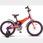 Велосипед детский STELS Jet Z010 18" фиолетовый/оранжевый (LU085921)