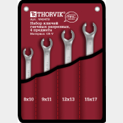 Набор ключей разрезных 8-17 мм 4 предмета THORVIK Arc (W4S4TB)