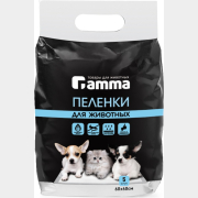 Пеленки одноразовые для животных GAMMA 60х60 см 5 штук (30552004)