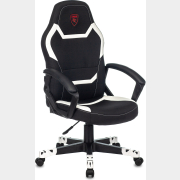 Кресло геймерское ZOMBIE 10 текстиль/экокожа черный/белый